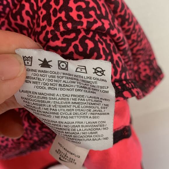 Nike Womens large printed base layer 3/4 length sleeves pink purple warm gear we - Picture 9 of 12